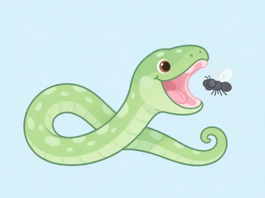 A snake swallowing a fly: snake ≈ sinek