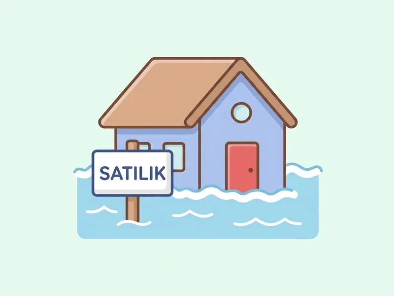 Sel gelmeden evini sattı
